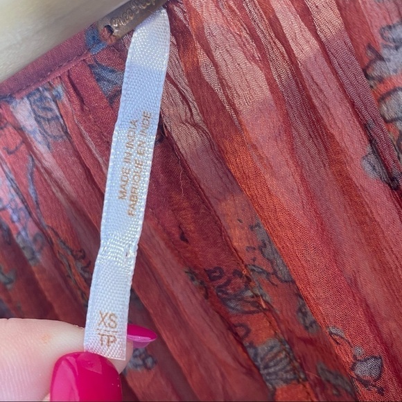 Free People Sunsetter Holiday Printed Tunic Dress 659 - Picture 5 of 5